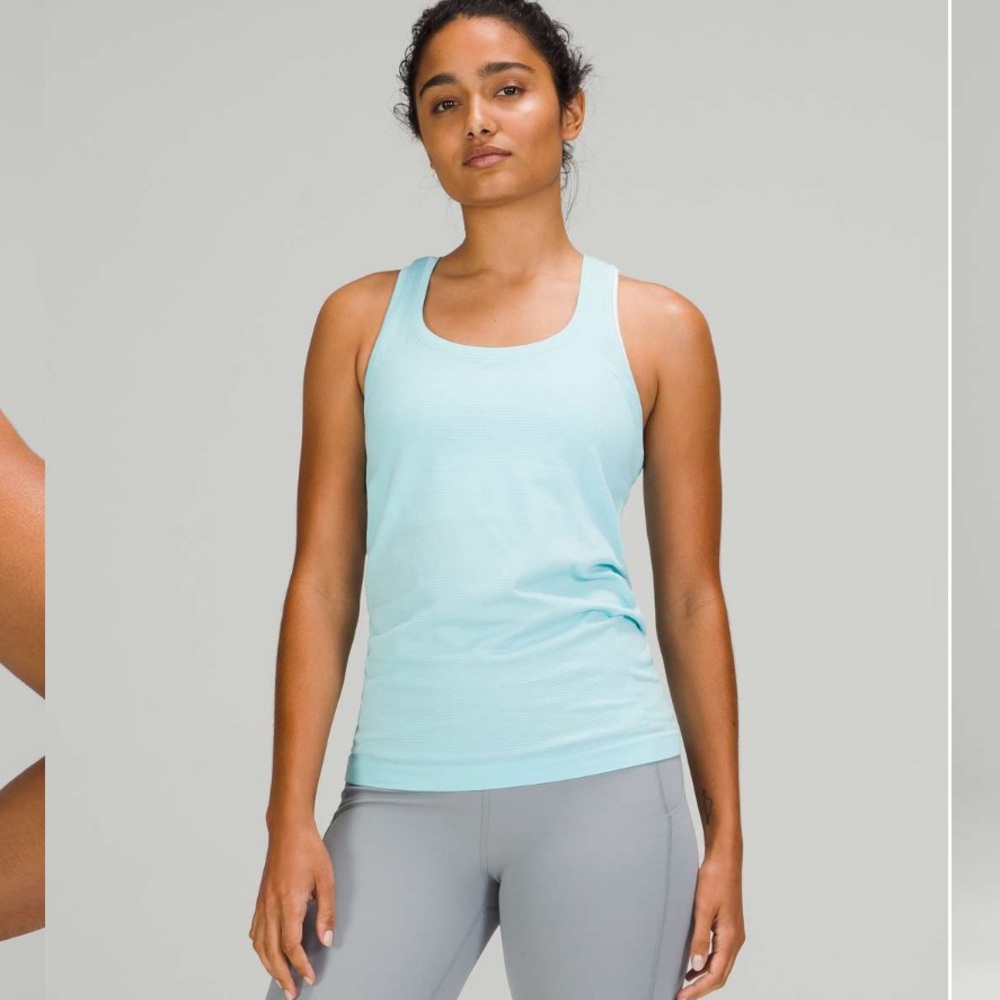 NWT Lululemon Swiftly Tech Racerback Tank Top 2.0. Size 8. Color- Icing Blue